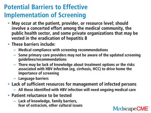 Hepatitis B: Overcoming Challenges In Screening And Linkage To Care ...