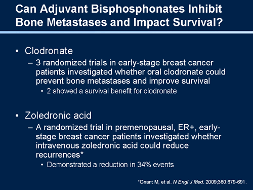 Adjuvant Bisphosphonate Therapy For Patients With Breast Cancer