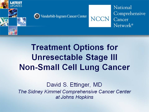 Treatment Options for Unresectable Stage III NonSmall