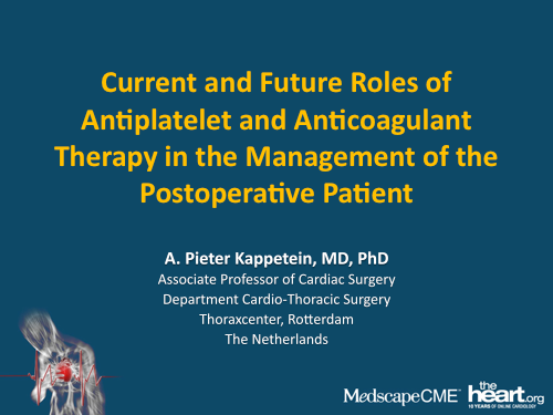 Current and Future Roles of Antiplatelet and Anticoagulant Therapy in ...