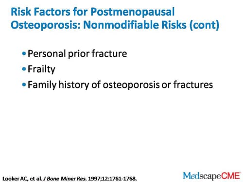 Postmenopausal Osteoporosis: Identifying Risk And Choosing Appropriate ...