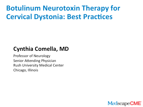 Cervical Dystonia Botulinum Neurotoxin Therapy Transcript 