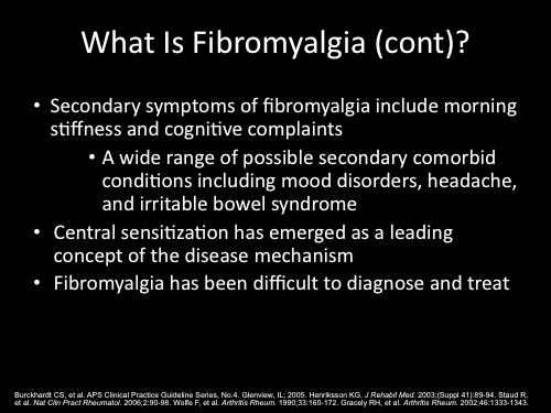 Fibromyalgia: What Primary Care Physicians Should Know (Transcript)