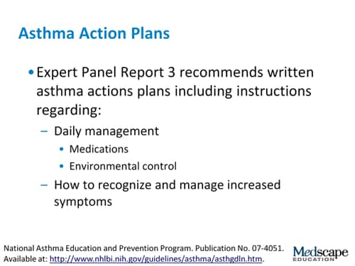 Asthma Action Plans: Putting Them to Use (Transcript)