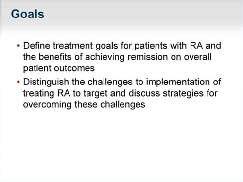 Treating to Target: The Changing Paradigm for Achieving Remission and ...