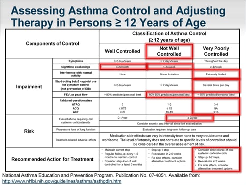 Moderate-to-Severe Persistent Asthma: Evidence-Based Management ...