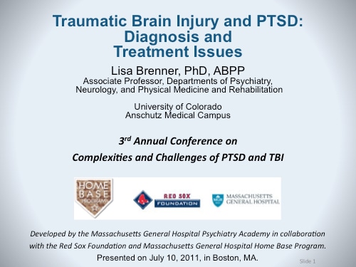 Traumatic Brain Injury And Ptsd Diagnosis And Treatment Issues Transcript