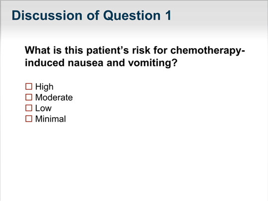 Olanzapine Helps with Chemotherapy-Induced Nausea, Vomiting - NCI