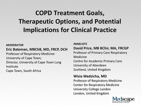 COPD Treatment Goals, Therapeutic Options, and Potential 
