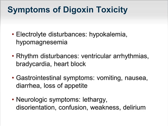 what is the side effect of digoxin