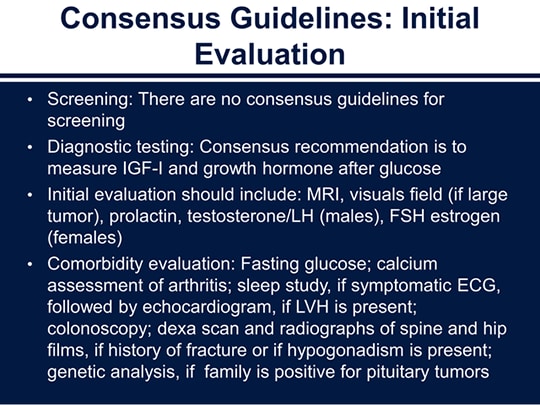 Acromegaly Diagnosis And Management Options Transcript