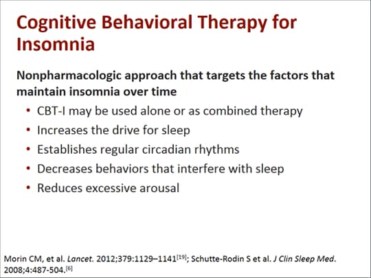 chronic insomnia treatment