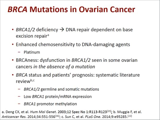 Emerging Strategies In BRCA-Positive Ovarian Cancer (Transcript)