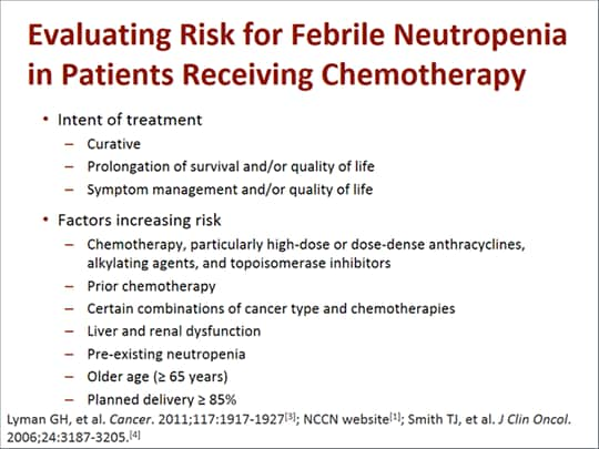 Managing a Patient at Risk for Febrile Neutropenia in Cancer (Transcript)