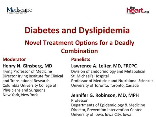 Diabetes And Dyslipidemia Novel Treatment Options For A Deadly Combination Transcript 9090