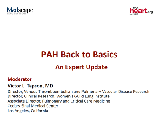 PAH Back to Basics: An Expert Update (Transcript)