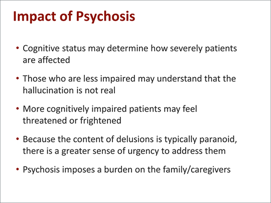 Identifying and Assessing Psychosis in Patients With Parkinson's Disease