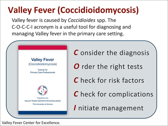 Valley Fever: Timely Diagnosis, Early Assessment, And Proper Management