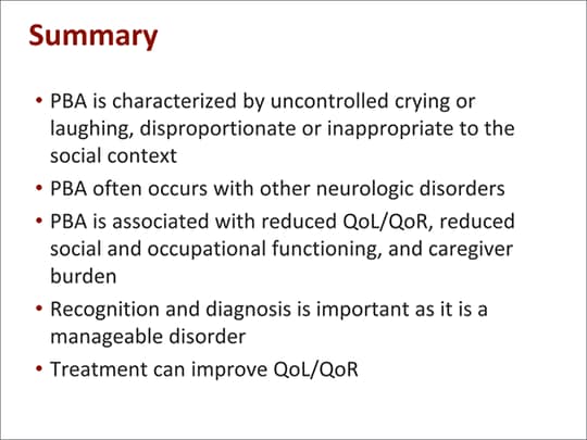 Pseudobulbar Affect or Psychiatric Condition? Guide to