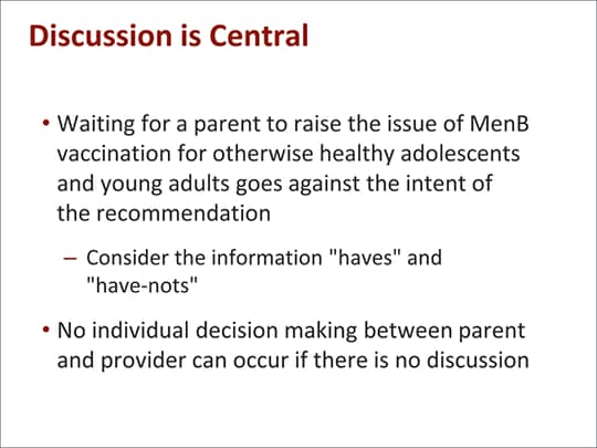 Meningococcal B Disease: Implementing The ACIP Category B Vaccine ...