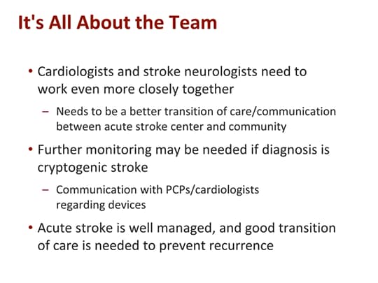 A Call to Action on Cryptogenic Stroke: Can Patient Outcomes Be Improved?