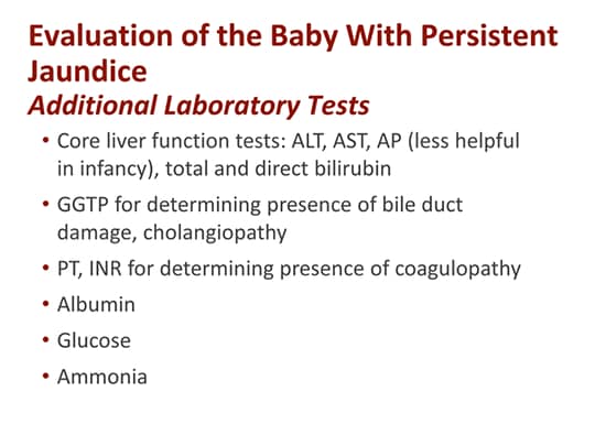 Pediatric Cholestatic Jaundice: Differential Diagnosis Of Treatable 