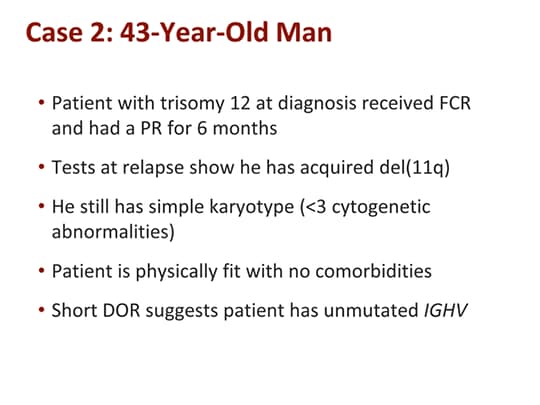 Personalized Therapy In Relapsed Or Refractory CLL (Transcript)