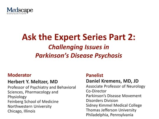 Ask the Expert Series Part 2: Challenging Issues in Parkinson's Disease ...