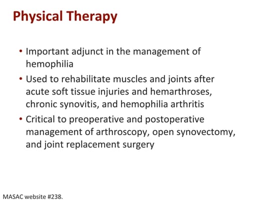 Optimizing Joint Health in Hemophilia (Transcript)