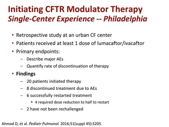 What’s New In CFTR Modulator Therapy? Notes From Orlando 2016 (Transcript)