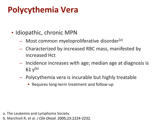 A Focus on Polycythemia Vera for Nurse Practitioners and Physician ...