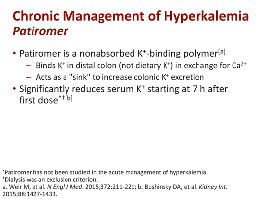 Examining The Paradigms For The Treatment Of Hyperkalemia Potassium Binders Revisited Transcript