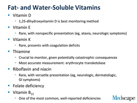 Monitoring Post Bariatric Surgery Nutritional Deficiency