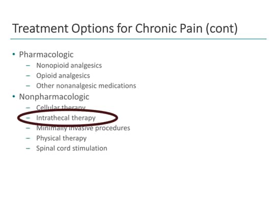 Optimizing Outcomes in the Clinical Use of Intrathecal Analgesia for ...