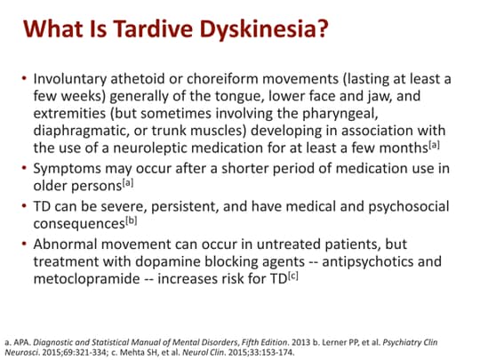 can citalopram cause tardive dyskinesia