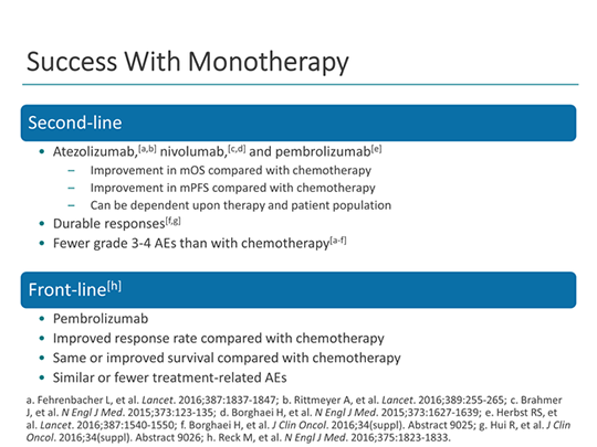 Immunotherapy in Advanced NSCLC: Will Combination Therapies Become ...