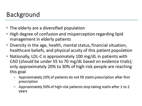 Statins and the Elderly Patient: Balancing Risks and Benefits