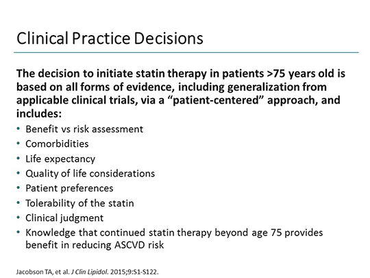 Statins and the Elderly Patient: Balancing Risks and Benefits