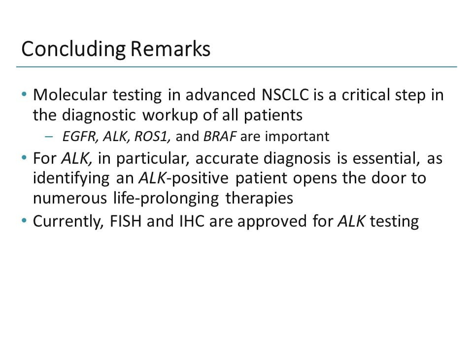 Understanding the Updated Guidelines for ALK Testing in NSCLC (Transcript)
