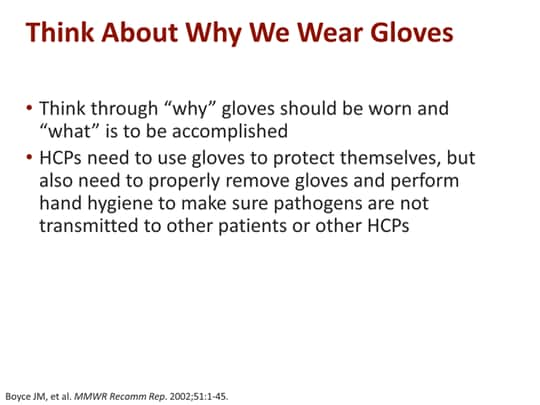 Infection Transmission Risks Associated With Nonsterile Glove Use