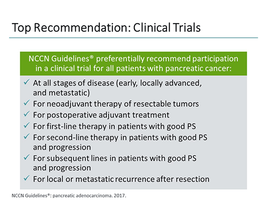 The Nurse View: Care of Patients With Advanced Pancreatic Adenocarcinoma