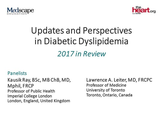 Updates And Perspectives In Diabetic Dyslipidemia: 2017 In Review