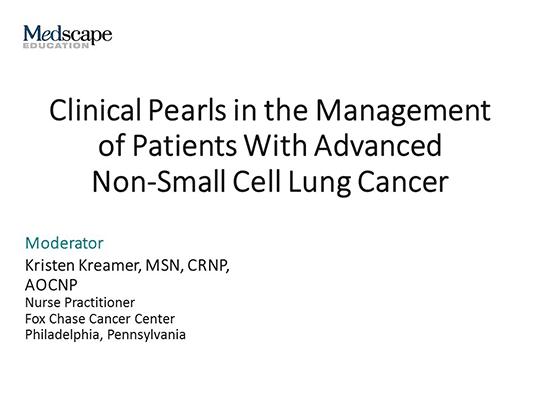 Clinical Pearls in the Management of Patients With Advanced Non-Small ...