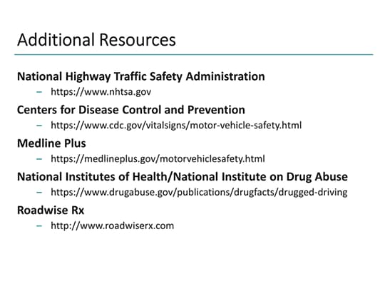 Medication Effects That May Impair Driving Ability