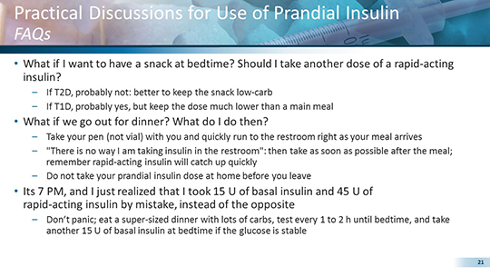 prandial insulin dose definition