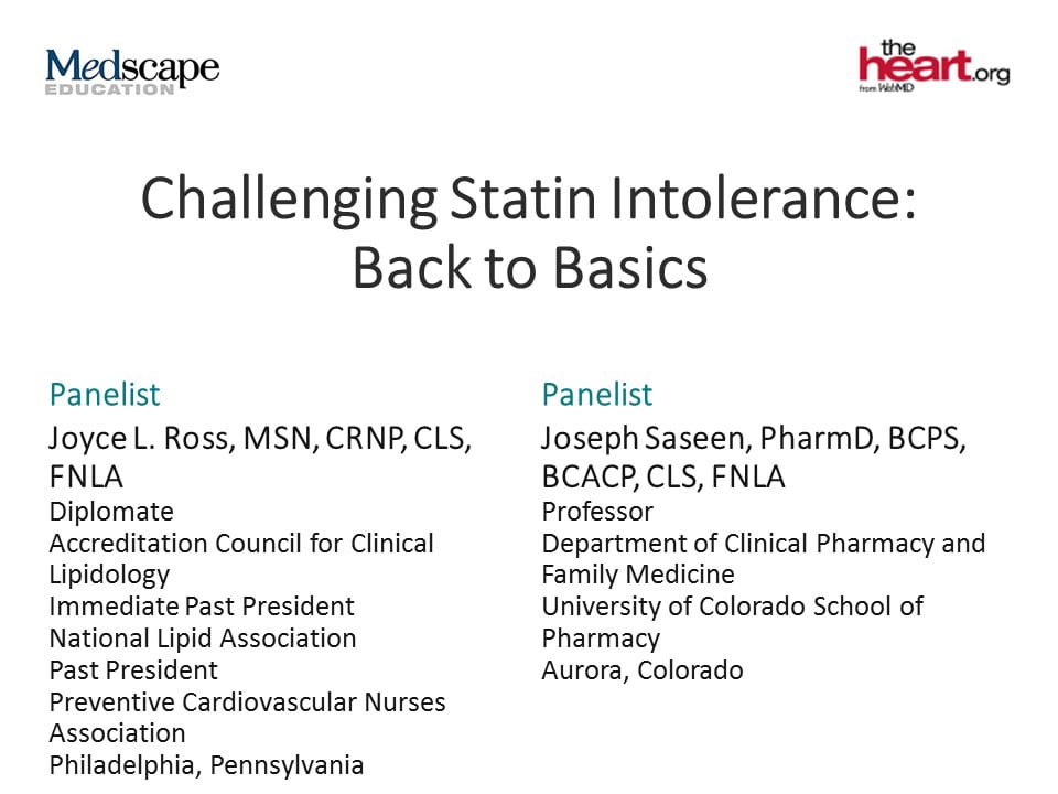 Challenging Statin Intolerance: Back To Basics (Transcript)