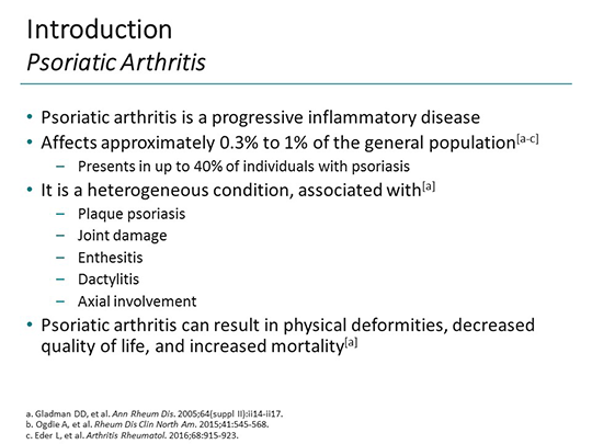 Clinical Developments in Inflammatory Arthritis 2017: Focus on PsA and RA