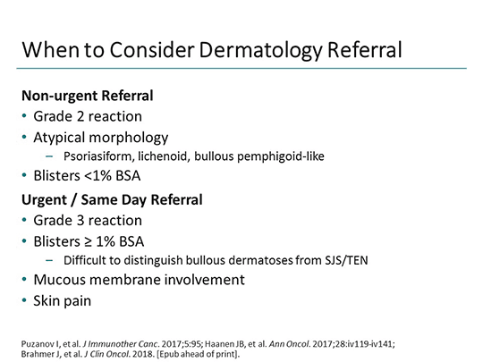 Clinical Pearls on the Management of Immune-Mediated AEs Affecting the Skin