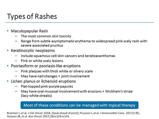 Clinical Pearls on the Management of Immune-Mediated AEs Affecting the Skin