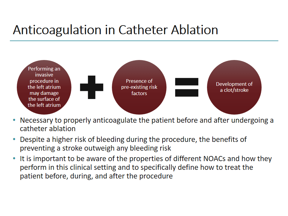Anticoagulation and Ablation: Implications of New Data